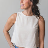 Linen Blend Crop Tank