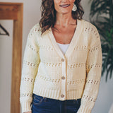 Open Stitch Cropped Cardigan (Dex)