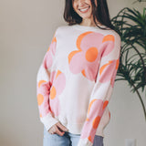 Big Flower Knit Sweater