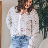 Forever Floral Eyelet Top