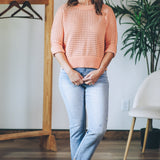 Open Stitch High Low Sweater