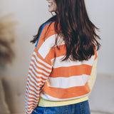 Jump For Joy Bold Stripe Sweater