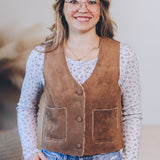 Suede Feel Sherpa Vest