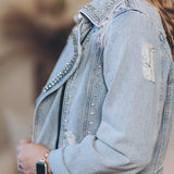 Rhinestone Denim Jacket