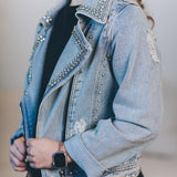 Rhinestone Denim Jacket
