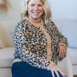 Crewneck Patterned Cardigan (Dex)