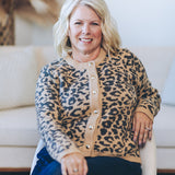 Crewneck Patterned Cardigan (Dex)