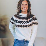 Vintage Geo Print Sweater