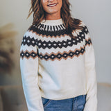 Vintage Geo Print Sweater