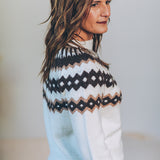 Vintage Geo Print Sweater