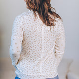 Lettuce Hem Floral Knit Top