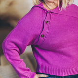 Asymmetric Neckline Sweater (Dex)