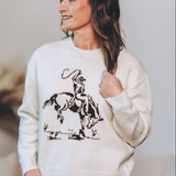 Cowboy Graphic Sweater