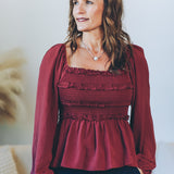 Convertible Babydoll Blouse