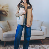 Mixed Fabric Vest (Dex)