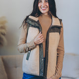 Mixed Fabric Vest (Dex)