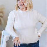 Combination Woven Sweater Top