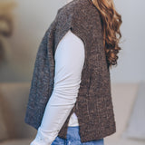 Textured Pattern Sweater Vest