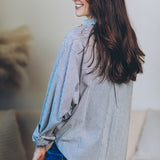 Oversized Pinstripe Button Down