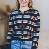 All The Colors Striped Cardi