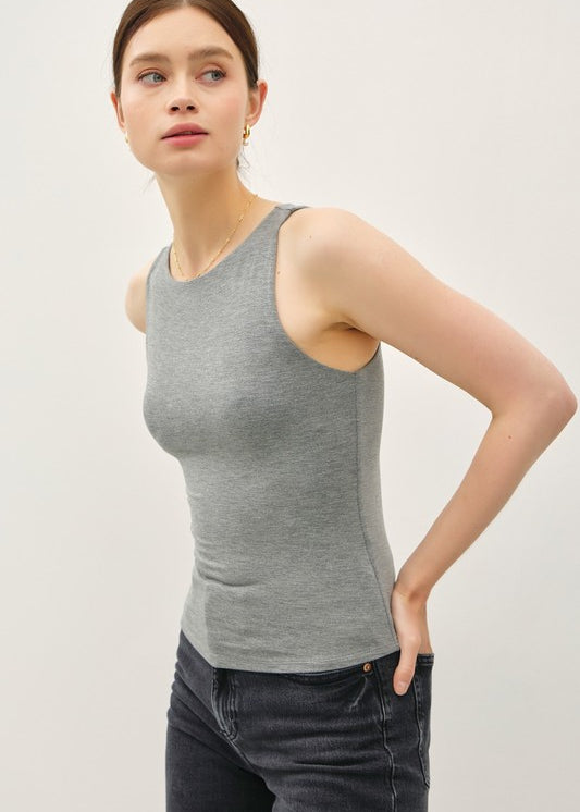About The Basics Boat Neck Tank