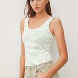 What's The Scoop Striped Tank