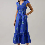 Haline Floral Midi Dress
