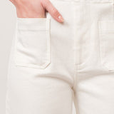 Patched Pocket Cropped Jean