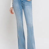 Gracelyn Mid Rise Bootcut Jean (Vervet)