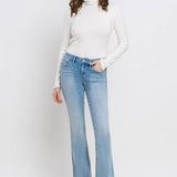 Gracelyn Mid Rise Bootcut Jean (Vervet)