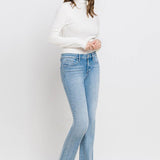 Gracelyn Mid Rise Bootcut Jean (Vervet)