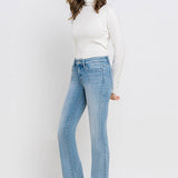 Gracelyn Mid Rise Bootcut Jean (Vervet)