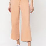 Olivia Cropped Wide Leg Jean (Vervet)