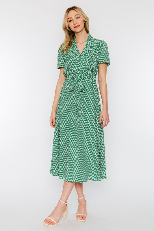 shine midi dress By Anthropologie Square-Neck Shine Midi Dress