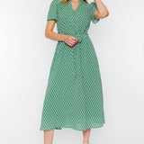 Shine In Satin Midi Dress