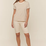 Color Contrast Striped Tee