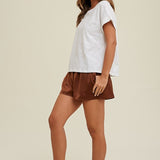 Cuffed Sleeve Muscle Tee