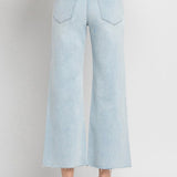 Olivia Cropped Wide Leg Jean (Vervet)