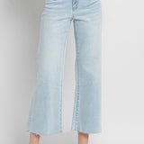 Olivia Cropped Wide Leg Jean (Vervet)