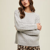 Carlie Cable Knit Sweater