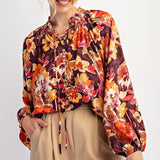 Flirty In Floral Mirabelle Blouse