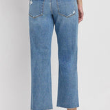 Melissa Mid Rise Straight Jean (Vervet)