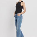 Melissa Mid Rise Straight Jean (Vervet)