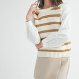 Twofer Sweater Vest Top