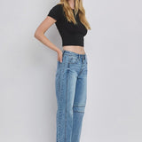 Kate High Rise Barrel Jean (Vervet)