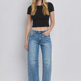 Kate High Rise Barrel Jean (Vervet)
