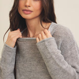 Wool Blend Sequin Sweater