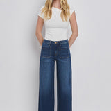 High Rise Patch Pocket Trouser Jean (Flying Monkey)