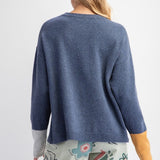 Color Mix Knitted Sweater Top