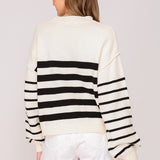 Sunday Stripes Roll Neck Sweater